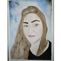 Meu projeto do curso: Retrato em aquarela a partir de uma fotografia. Watercolor Painting project by Juliana Santos - 01.07.2021
