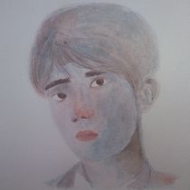 Mi Proyecto del curso : Retrato artístico en acuarela. Portrait Drawing project by Diana Quispe Fabian - 01.13.2021