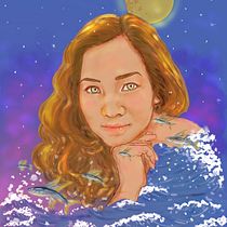 My project in Digital Fantasy Portraits with Photoshop course. Animation project by Sathira Hirun - 01.08.2021