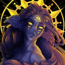 Retrato de fantasía : Nyx . Digital Illustration project by Alba Anadon Cebrian - 12.12.2020