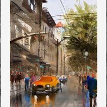 My project in Urban Landscapes in Watercolor course. Projekt z dziedziny Animacje 3D, Ilustracja c, frowa i Pisanie użytkownika Istvan Tomasovszki - 08.01.2021