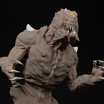 Mi Proyecto del curso: Modelado en ZBrush: del concept art a la criatura final. 3D, Arts, Crafts, Concept Art, 3D Design, Game Design, 3D Modeling, and Video Games project by abimaelkos28 - 01.09.2021