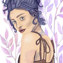 Mi Proyecto del curso: Retrato ilustrado con Procreate. Desenho realista projeto de Denisse Ortiz Caballero - 09.01.2021