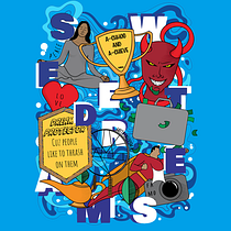 My project in Doodle-Style Vector Illustration course - Sweet Dreams. Digital Illustration, and Traditional illustration project by Tanmay Dublish - 01.09.2021