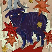 Black Phillip - Gouche y tinta china.. Un projet de Illustration traditionnelle de girikosaka - 09.01.2021