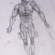 Mi Proyecto del curso: Ilustración para cómics: anatomía de un superhéroe. Animação 3D, e Desenho anatômico projeto de luisestg2010 - 09.01.2021