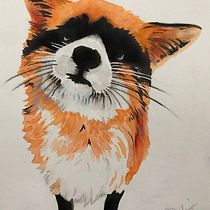 My project in Experimental Watercolor Techniques for Beginners course. Acr, lic Painting, Collage, Painting, Portrait Drawing, and Watercolor Painting project by Annie Sylling - 01.10.2021