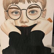 My project in Watercolor Portrait from a Photo course. Artistic Drawing, Traditional illustration, and Watercolor Painting project by Alexandra Pasare - 01.10.2021