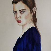 My project in Watercolor Portrait from a Photo course. Traditional illustration project by Barbara Farinella - 01.10.2021