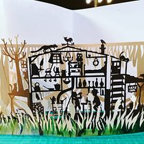 My project in Paper Cutting Techniques for Storytelling course. Traditional illustration, Narrative, and Paper Craft project by Kristel Tereping - 01.10.2021