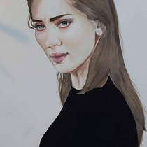 My project in Watercolor Portrait from a Photo course. Watercolor Painting project by Claudine Dufour - 01.10.2021