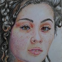 My project in Realistic Portrait with Coloured Pencils course. Pencil Drawing project by Yaroslav Badradinov - 01.11.2021