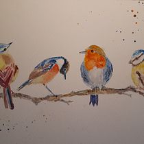 Mi Proyecto del curso: Acuarela artística para ilustración de aves. Drawing project by Ana Laura Espinosa - 01.11.2021