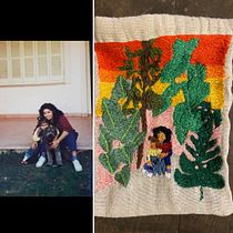 Una foto con mi tía. Un projet de Broderie de Liliana Estigarribia Franco - 11.01.2021