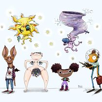 Illustrated Characters Factory course. Bookbinding, Character Design, Children's Illustration, Digital Painting, DIY, Drawing, Ink Illustration, Painting, and Sketchbook project by millimao - 02.23.2021