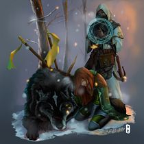Medieval Fantastic Scene. Digital Illustration project by Diego Côrtes - 01.12.2021