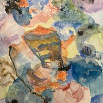 A gnome in space - My project in Modern Watercolor Techniques course. Un progetto di Pittura ad acquerello, Illustrazione tradizionale, Belle arti e Pittura di wboot - 12.01.2021