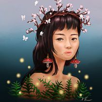 [Forest] My project in Digital Fantasy Portraits with Photoshop course . Digital Painting, and Traditional illustration project by natsuho - 01.10.2021