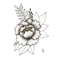 Meu projeto do curso: Tatuagem botânica com pontilhismo. Desenho de tatuagens projeto de Marcy Barros - 13.01.2021