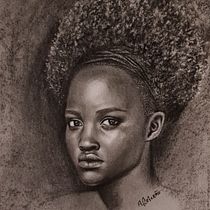 Mi Proyecto del curso: Retrato realista al carboncillo. Traditional illustration project by Audry Briceño - 01.13.2021