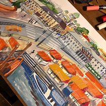 My project in Pictorial Sketchbook with Gouache course. Gouache Painting project by Anni-Julia Tuomisto - 01.13.2021