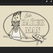 My bread is a BOMB! Ivo the baker man. Un projet de Illustration traditionnelle de Massimino Sam - 13.01.2021