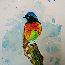 Mi Proyecto del curso: Acuarela artística para ilustración de aves. Traditional illustration project by dogosdoneloy - 01.13.2021