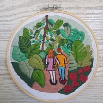 Mi Proyecto del curso: Introducción al bordado botánico. Un projet de Broderie de christel_90 - 13.01.2021