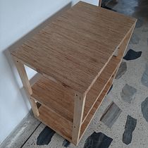 Mi Proyecto del curso: Mesa auxiliar con ruedas. . % Sebastián Lugo tarafından hazırlanan Ahşap işçiliği projesi - 01.13.2021