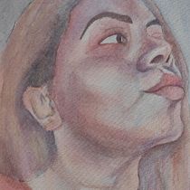   Mi Proyecto del curso: Retrato artístico en acuarela. Watercolor Painting project by edminoguez - 01.13.2021