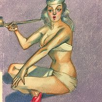 Da un dipinto di Gil Elvgrenl: Sweet Sue 1963. Figure Drawing, and Pencil Drawing project by Luca Antinori - 01.13.2021
