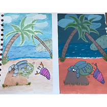 Mi Proyecto del curso: Invertebrados en apuros . Traditional illustration project by Diana Huertas - 01.16.2021