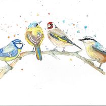 My project in Artistic Watercolor Techniques for Illustrating Birds course. Watercolor Painting project by holliewillis - 01.14.2021