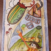 Seek and hide. Children's Illustration project by Szidonia Hajdu - 01.14.2021
