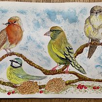 My project in Artistic Watercolor Techniques for Illustrating Birds course. Watercolor Painting project by Deborah Steele - 01.16.2021