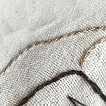 Mi Proyecto del curso: Retrato lineal bordado. Un projet de Broderie de Johana Morales - 15.01.2021