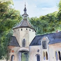 My project in Architectural Sketching with Watercolor and Ink course. Animação 3D projeto de Moesenka Katarina - 16.01.2021