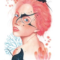 My project in Illustrated Portrait in Watercolor course. Un projet de Créativité, Illustration numérique, Illustration traditionnelle , et Aquarelle de Julia Félix - 16.01.2021