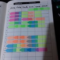 Año vista, bullet journal y bocetos. Sketchbook projeto de Montserrat Ruiz - 19.01.2021