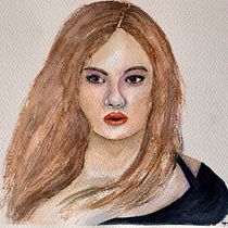My project in Watercolor Portrait from a Photo course. Watercolor Painting project by Helen Howell - 01.16.2021