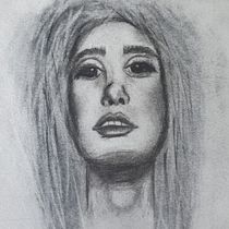My project in Artistic Charcoal Portraiture: Creating Atmosphere course. Desenho de retrato projeto de Terrianne Hughes - 16.01.2021