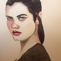 My project in Watercolor Portrait from a Photo course. Watercolor Painting project by sonialittlehouse - 01.16.2021