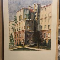 My project in Architectural Sketching with Watercolor and Ink course. Arquitetura projeto de Donna Katz - 16.01.2021