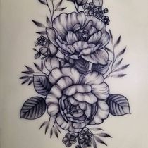 Mi Proyecto del curso: Tatuaje botánico con puntillismo. Un progetto di Bozzetti di Lorena Tapia - 16.01.2021