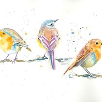 Mi Proyecto del curso: Triple. Watercolor Painting project by janiazufic - 01.16.2021