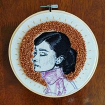 Mi Proyecto del curso: Creación de retratos bordados. Embroider, Drawing, and Traditional illustration project by Montserrat Castro Andrade - 01.16.2021