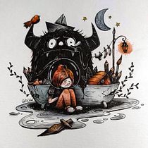 Meu projeto do curso: Relatos ilustrados: da ideia ao papel. Traditional illustration, Editorial Illustration, Children's Illustration, and Watercolor Painting project by evelindebei - 01.20.2021