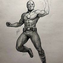 Proyecto final: Ilustración para cómics: anatomía de un superhéroe. Traditional illustration project by Andres Ramirez - 01.17.2021