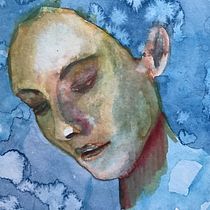 My project in Artistic Portrait with Watercolors course. Artistic Drawing project by mariepilloy - 01.24.2021
