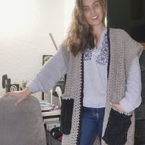 Mi Proyecto del curso: Crochet: crea prendas con una sola aguja. Crochê projeto de Kathya Rocha Pinot - 19.01.2021